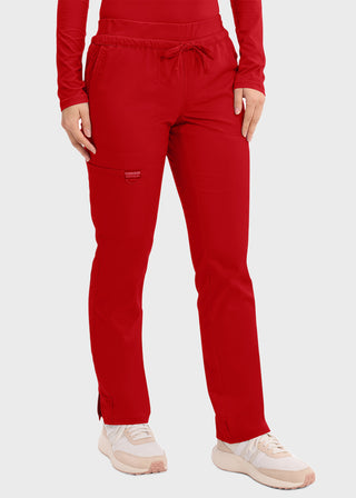 Cherokee Workwear Revolution Women's Mid Rise Tapered Leg Drawstring Tall Pant