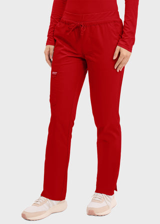 Cherokee Workwear Revolution Women's Mid Rise Tapered Leg Drawstring Pant