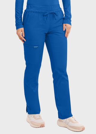 Cherokee Workwear Revolution Women's Mid Rise Tapered Leg Drawstring Pant