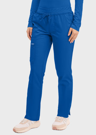 Cherokee Workwear Revolution Women's Mid Rise Tapered Leg Drawstring Tall Pant