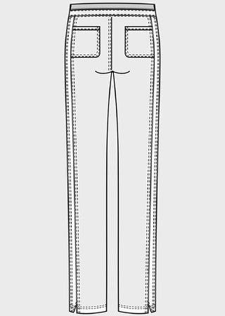 Cherokee Workwear Revolution Women's Mid Rise Tapered Leg Drawstring Pant