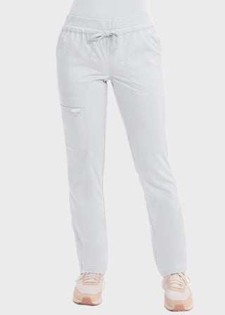 Cherokee Workwear Revolution Women's Mid Rise Tapered Leg Drawstring Pant