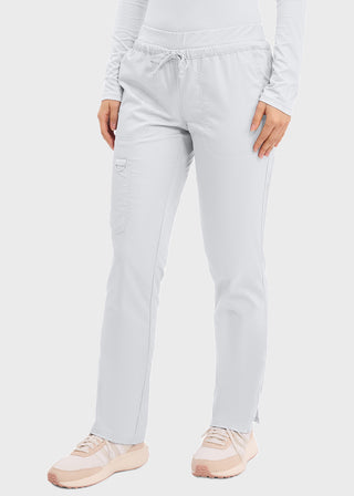 Cherokee Workwear Revolution Women's Mid Rise Tapered Leg Drawstring Tall Pant