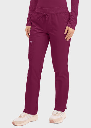 Cherokee Workwear Revolution Women's Mid Rise Tapered Leg Drawstring Pant