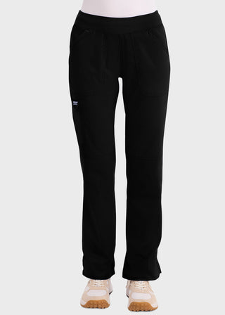 Cherokee Workwear WW Revolution Womens Mid Rise Straight Leg Pull-on Pant