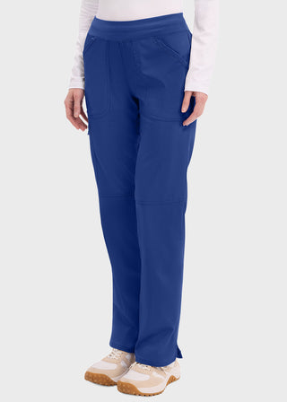 Cherokee Workwear Revolution Womens Mid Rise Straight Leg Pull-on Tall Pant