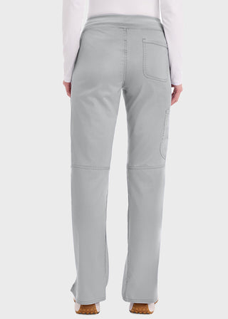 Cherokee Workwear Revolution Womens Mid Rise Straight Leg Pull-on Tall Pant