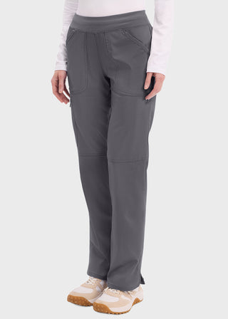 Cherokee Workwear WW Revolution Womens Mid Rise Straight Leg Pull-on Pant
