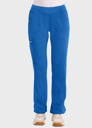 Cherokee Workwear WW Revolution Womens Mid Rise Straight Leg Pull-on Pant