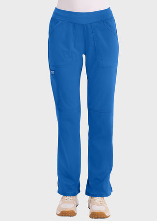 Cherokee Workwear WW Revolution Womens Mid Rise Straight Leg Pull-on Pant