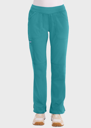 Cherokee Workwear WW Revolution Womens Mid Rise Straight Leg Pull-on Pant