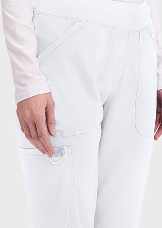 Cherokee Workwear Revolution Womens Mid Rise Straight Leg Pull-on Tall Pant