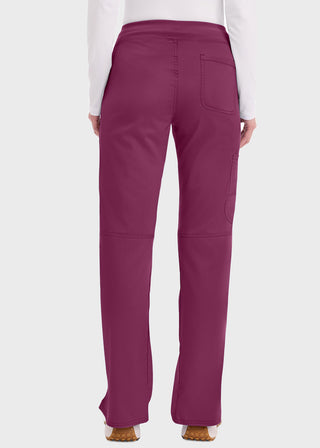 Cherokee Workwear Revolution Womens Mid Rise Straight Leg Pull-on Tall Pant