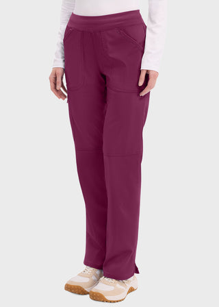 Cherokee Workwear Revolution Womens Mid Rise Straight Leg Pull-on Tall Pant