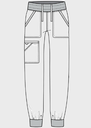 Cherokee WorkWear Mid Rise Jogger For Women