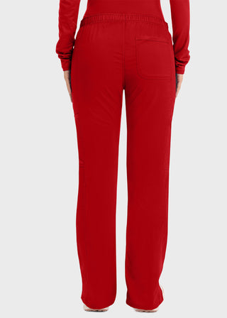 Cherokee Workwear Revolution Womens Mid Rise Moderate Flare Drawstring Pant