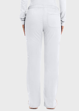 Cherokee Workwear Revolution Womens Mid Rise Moderate Flare Drawstring Tall Pant