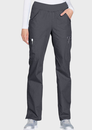 Cherokee Workwear Women's Mid Rise Straight Leg Pull-on Cargo Tall Pant