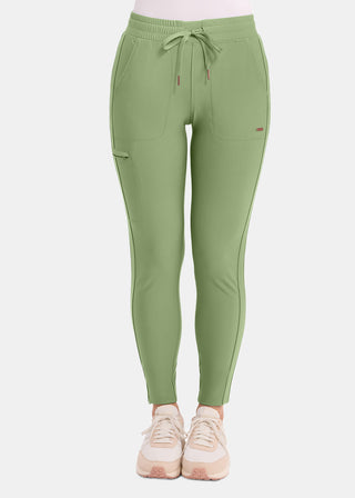 Cherokee Form Women's Mid Rise Tapered Leg Drawstring Pant