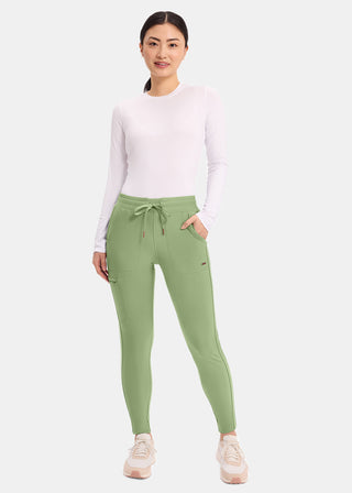 Cherokee Form Women's Mid Rise Tapered Leg Drawstring Pant