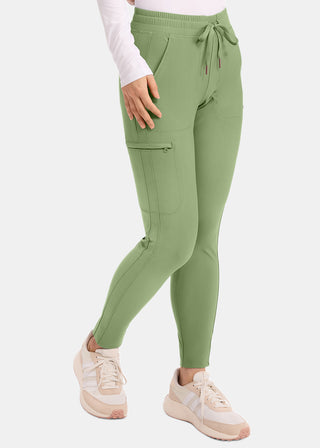 Cherokee Form Women's Mid Rise Tapered Leg Drawstring Pant