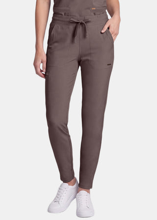 Cherokee Form Women's Mid Rise Tapered Leg Drawstring Pant