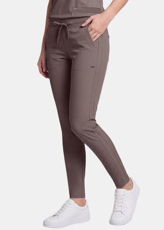 Cherokee Form Women's Mid Rise Tapered Leg Drawstring Pant