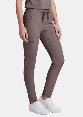 Cherokee Form Women's Mid Rise Tapered Leg Drawstring Pant