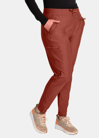 Cherokee Form Women's Mid Rise Tapered Leg Drawstring Pant