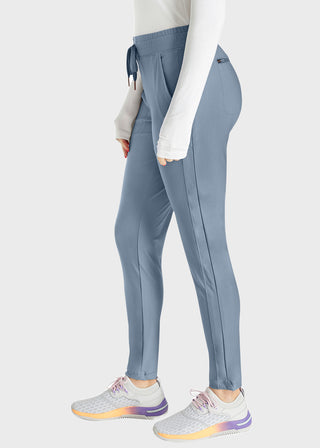Cherokee Form Women's Mid Rise Tapered Leg Drawstring Pant