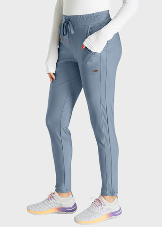 Cherokee Form Women's Mid Rise Tapered Leg Drawstring Pant