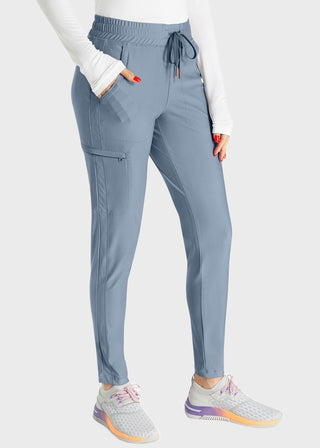 Cherokee Form Women's Mid Rise Tapered Leg Drawstring Pant