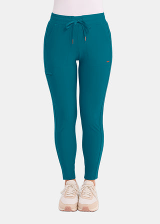 Cherokee Form Women's Mid Rise Tapered Leg Drawstring Pant