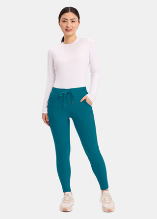 Cherokee Form Women's Mid Rise Tapered Leg Drawstring Pant