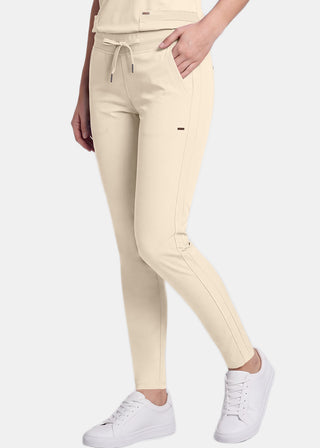 Cherokee Form Women's Mid Rise Tapered Leg Drawstring Pant
