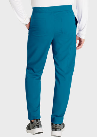 Cherokee Atmos Men's Mid Rise Zip Fly Cargo Scrub Short Pant