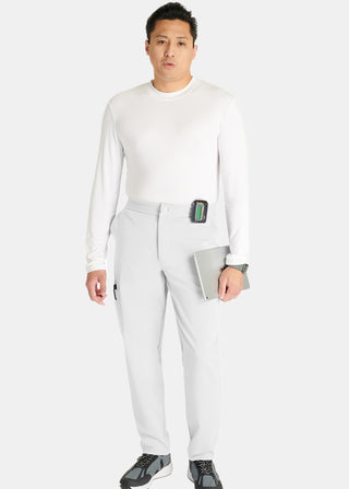 Cherokee Atmos Men's Mid Rise Zip Fly Cargo Scrub Pant