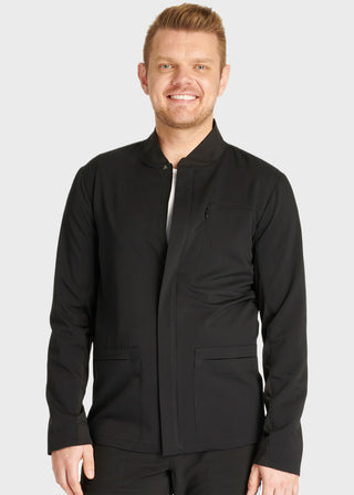 Cherokee Atmos Men's 3 Pocket Zip Front Scrub Jacket