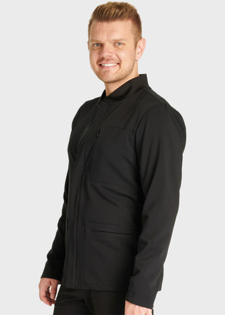 Cherokee Atmos Men's 3 Pocket Zip Front Scrub Jacket