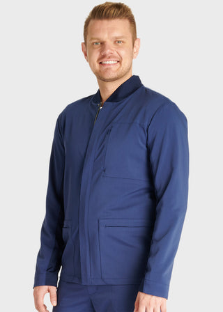 Cherokee Atmos Men's 3 Pocket Zip Front Scrub Jacket