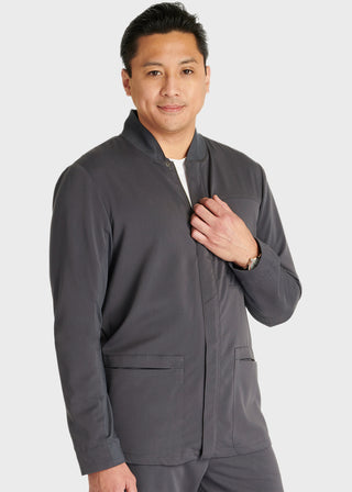 Cherokee Atmos Men's 3 Pocket Zip Front Scrub Jacket