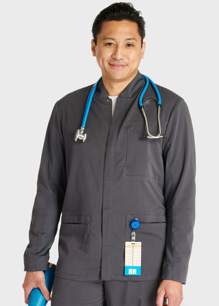 Cherokee Atmos Men's 3 Pocket Zip Front Scrub Jacket