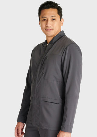 Cherokee Atmos Men's 3 Pocket Zip Front Scrub Jacket