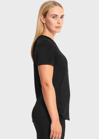 Cherokee Infinity Women's Rib-Knit Insets At V-Neck Top