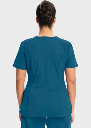 Cherokee Infinity Women's Rib-Knit Insets At V-Neck Top