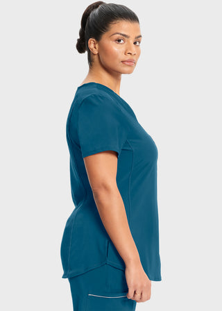 Cherokee Infinity Women's Rib-Knit Insets At V-Neck Top