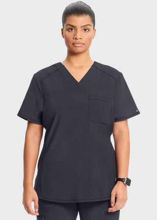 Cherokee Infinity Women's Rib-Knit Insets At V-Neck Top