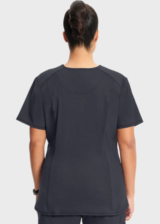 Cherokee Infinity Women's Rib-Knit Insets At V-Neck Top