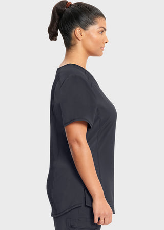 Cherokee Infinity Women's Rib-Knit Insets At V-Neck Top