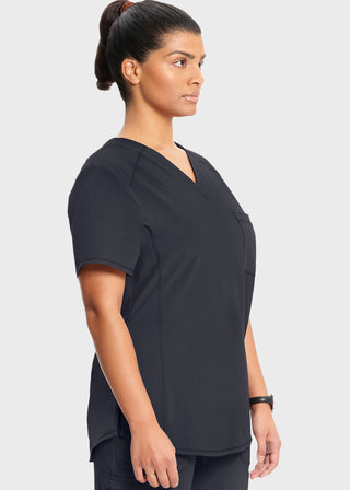 Cherokee Infinity Women's Rib-Knit Insets At V-Neck Top